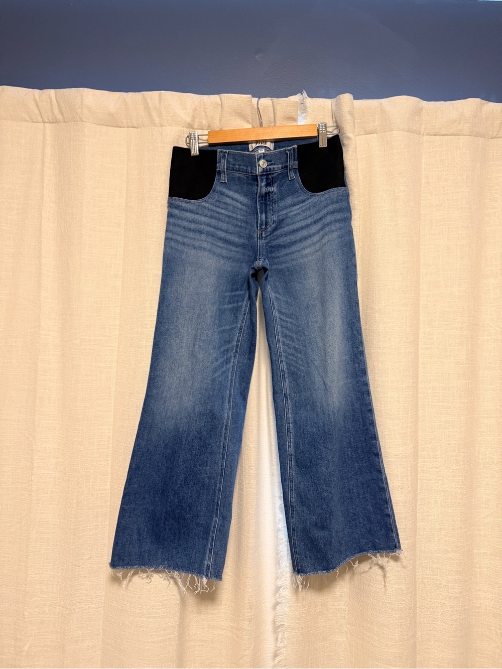 Paige Women's Wide-Leg Maternity Jeans with Stretch Panels